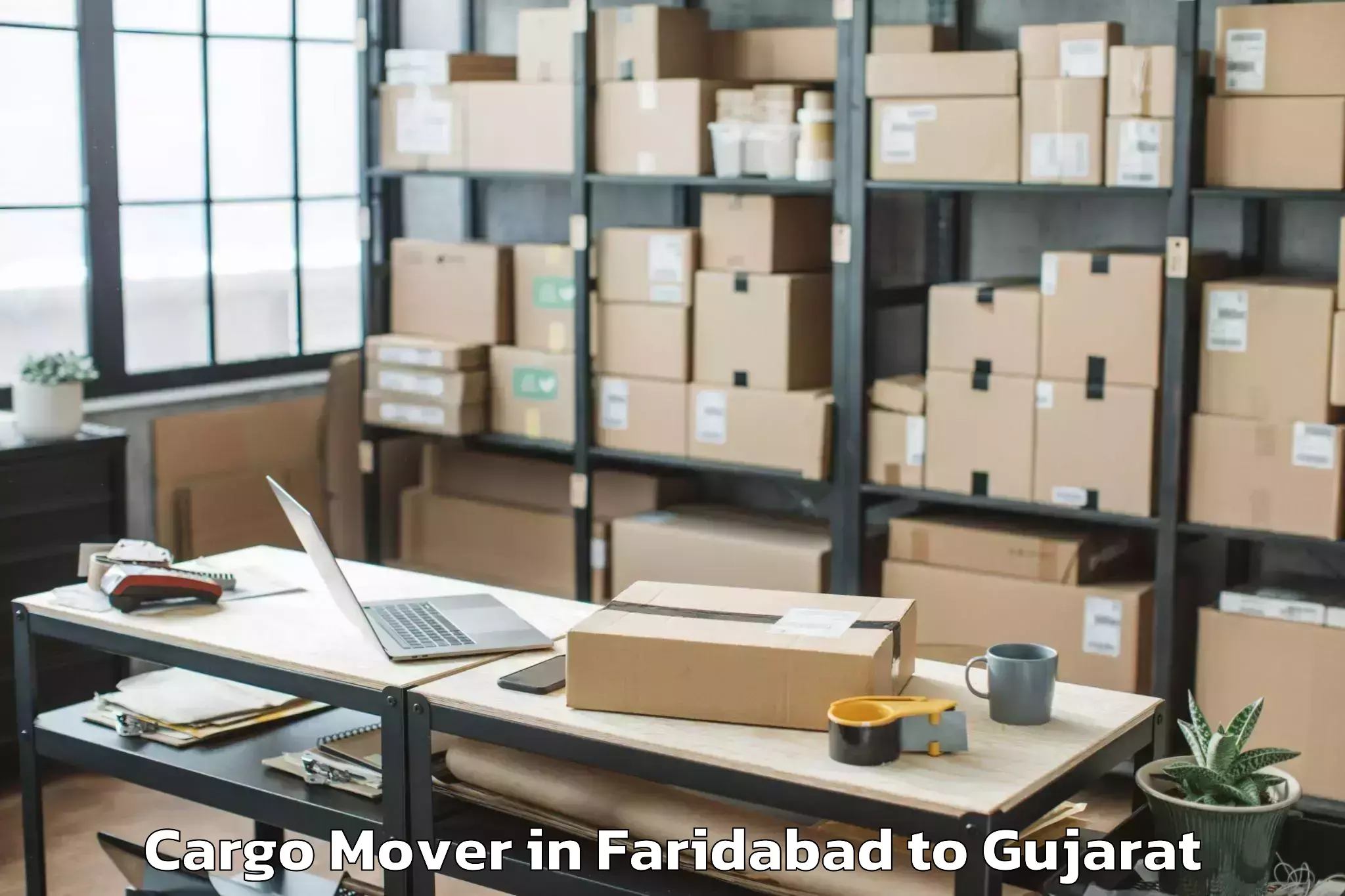 Get Faridabad to Jodiya Bandar Cargo Mover